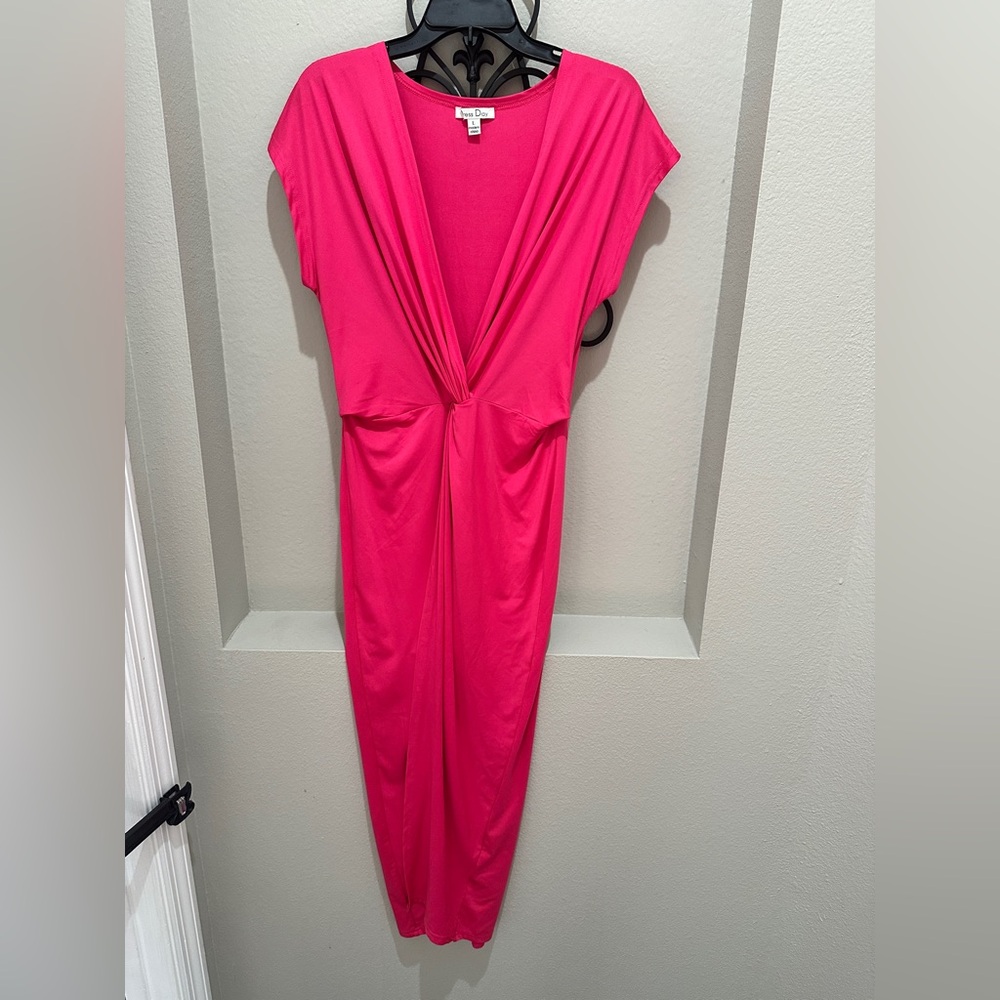 Dress Day Hot Pink Midi Dress